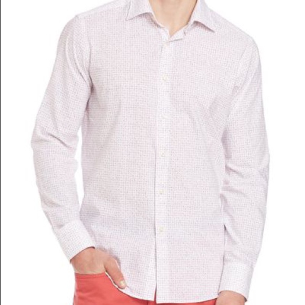 NWT Saks Fifth Avenue XXL Men’s Patterned Shirt